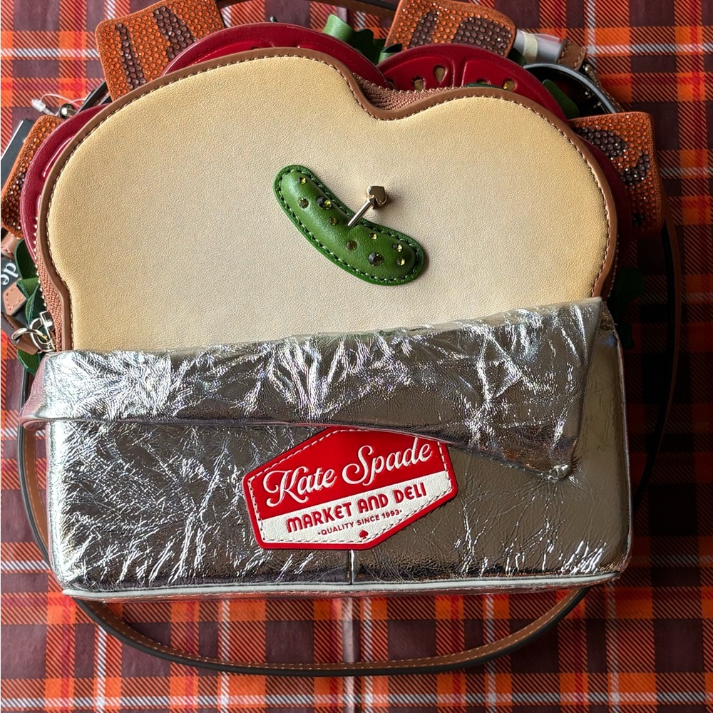 🥪 🥒🥪 KATE SPADE GLAMWICH  3D SANDWICH CROSSBODY BAG 🥪 NWT 🥪🥒🥪 - Picture 14 of 16